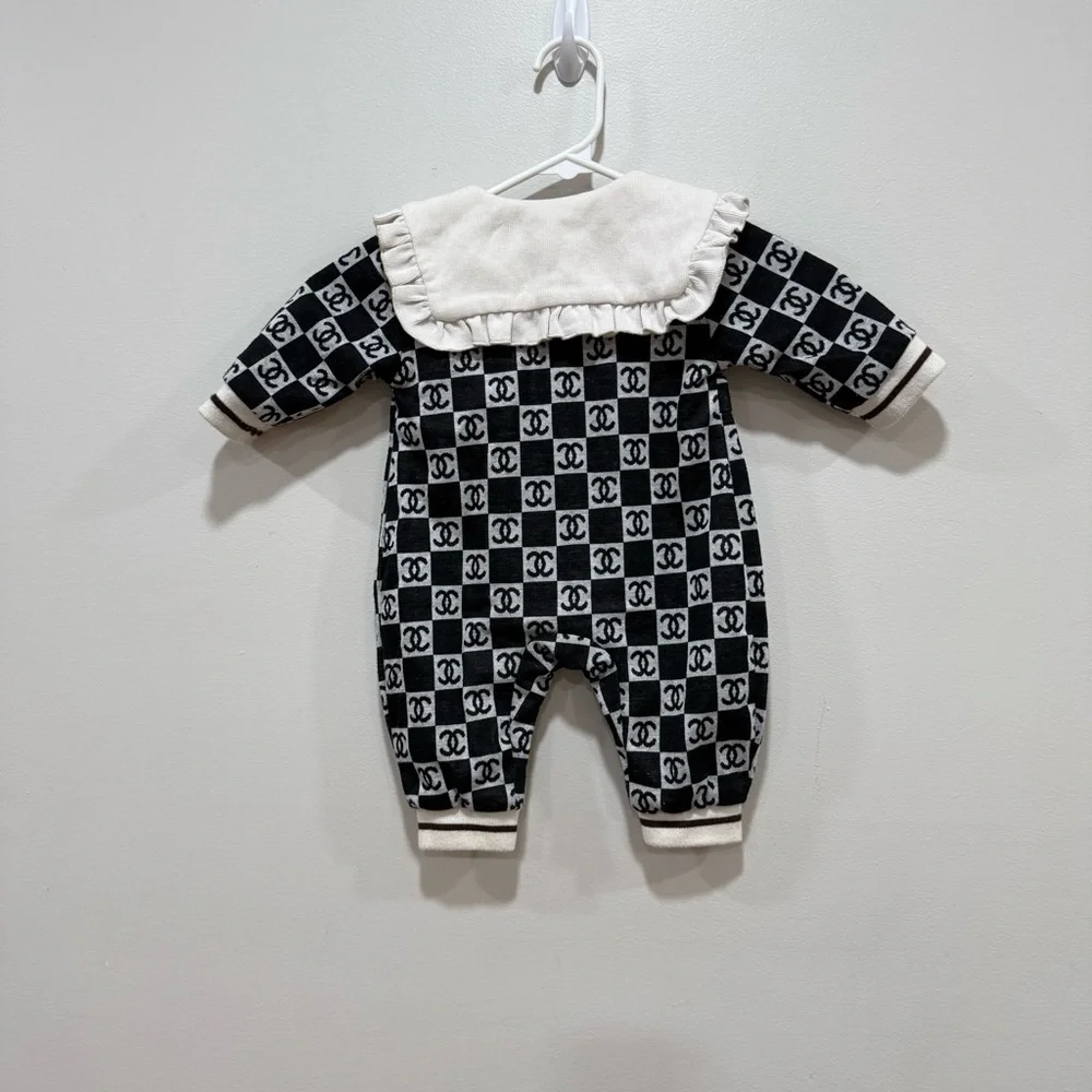 Designer inspired Baby girl bodysuit